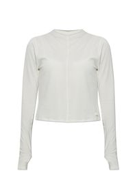 New Balance White Long Sleeve Top