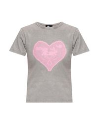 Carne Bollente Pink T-Shirt With Print