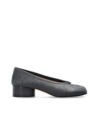 Maison Margiela Gray Heeled Shoes With 'Tabi' Cut-Out