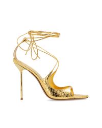 Paris Texas Metallic 'Loulou' High-Heeled Sandals