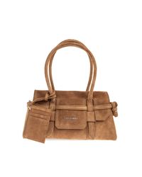 DSquared² Brown Suede Handbag