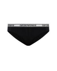 Emporio Armani Black Figs With Logo