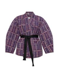 Isabel Marant Purple Quilted Jacket Chancel