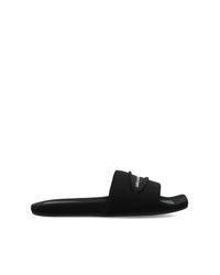 Alexander Wang Black Flip-Flops With Logo