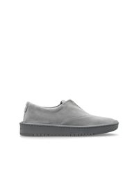 Giorgio Armani Gray Suede Sports Shoes for men