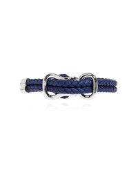 Bottega Veneta Black Leather Bracelet for men