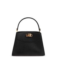 Ferragamo Black "Studio Box" Bag