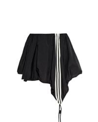 Y-3 Black Asymmetrical Skirt