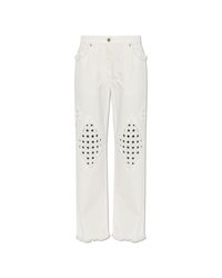 Ferragamo White Jeans With A 'Vintage' Effect