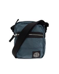 Stone Island Black Waist Bag for men