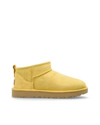Ugg Yellow 'Classic Ultra Mini' Snow Boots