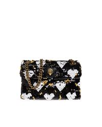 Kurt Geiger Black Shoulder Bag "Sequin Kensington"