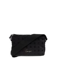 KENZO Black Shoulder Bag With Logo for men