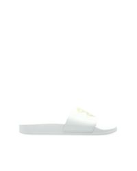 Balenciaga White Rubber Slides 'Pool'