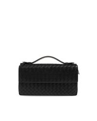 Bottega Veneta Black Leather Organizer for men