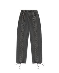 ROTATE BIRGER CHRISTENSEN Gray Jeans With Straight Legs