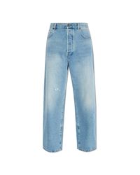 Moschino Blue Jeans With Logo for men