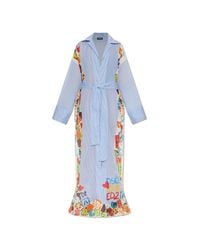 DSquared² Blue Cotton Kimono
