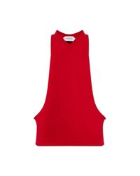Versace Red Sleeveless Top