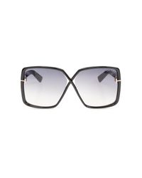 Tom Ford Black 'Yvonne' Sunglasses