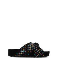 Kurt Geiger Black Chelsea Cross Slides