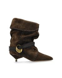 Isabel Marant Black Heeled Ankle Boots Edrika