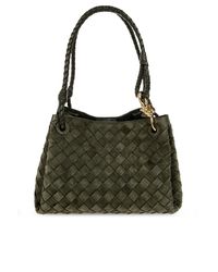 Bottega Veneta Green Suede "Parachute" Bag