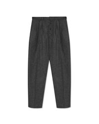 Jacquemus Gray Wool Trousers 'Fernando' for men