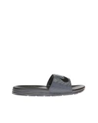 Nike Gray 'benassi Solarsoft' Slides Grey for men