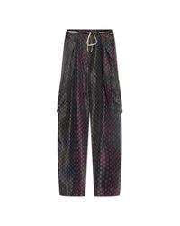 Dries Van Noten Multicolor Silk Trousers 'Polk'