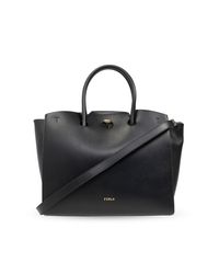 Furla Black `Genesi` Shopper Bag