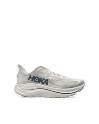 Hoka One One White Sports Shoes 'Clifton 10' for men