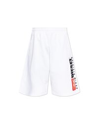 DIESEL White Shorts 'P-Crow-Div' for men