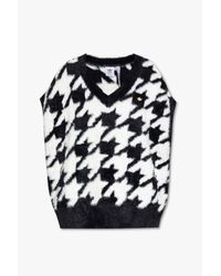 Adidas Originals Black Houndstooth Vest