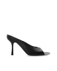 DIESEL Black Heeled Mules 'D-Diams'