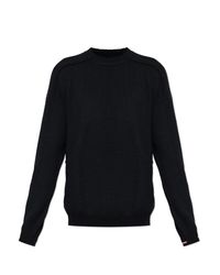 Moncler Black Wool Sweater for men