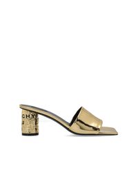 Givenchy Metallic Heeled Mules
