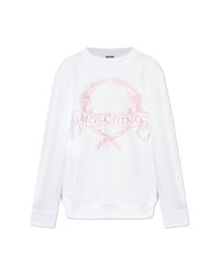 Moschino White Sweatshirt With Embroidery