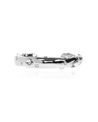 Dries Van Noten White Bracelet With Crystals