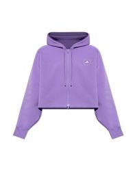 Adidas By Stella McCartney Purple Sweatshirt With Logo