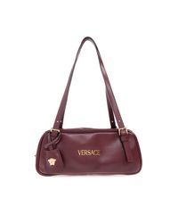 Versace Purple Shoulder Bag 'Tag Bowling'