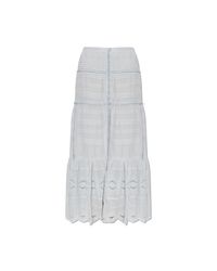 Isabel Marant White Skirt "Paoline"