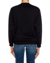 MCM Black Crystal Detail Logo Sweatshirt