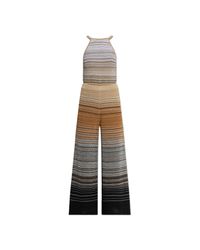 Akep White Jumpsuit With Lurex Thread