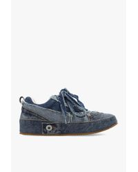 Loewe Blue Denim Sneakers