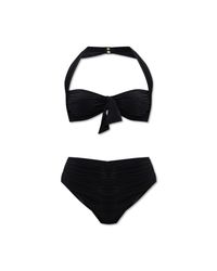 Balmain Black Two-Piece Swimsuit