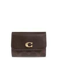 COACH Brown Wallet With Logo