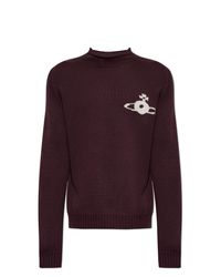 Vivienne Westwood Purple Wool Sweater 'Fisherman' for men