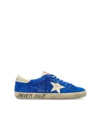 Golden Goose Deluxe Brand Blue 'Super-Star Classic With List' Sports Shoes for men
