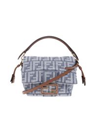 Fendi Blue Handbag "Mamma Small"